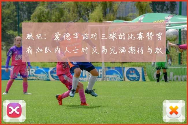 狼记：爱德华兹对三球的比赛赞赏有加队内人士对交易充满期待与欢欣